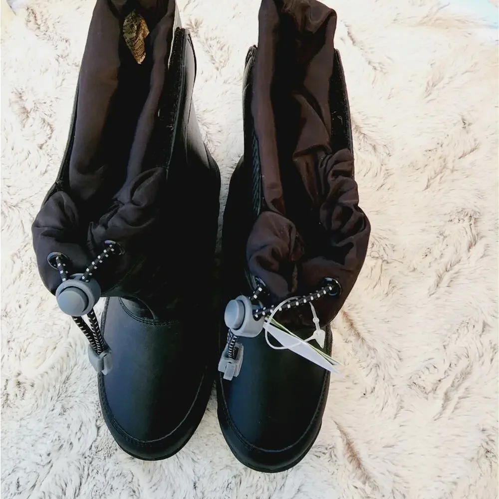 LANDS END NEW BLACK RAINBOOT SIZE 5M